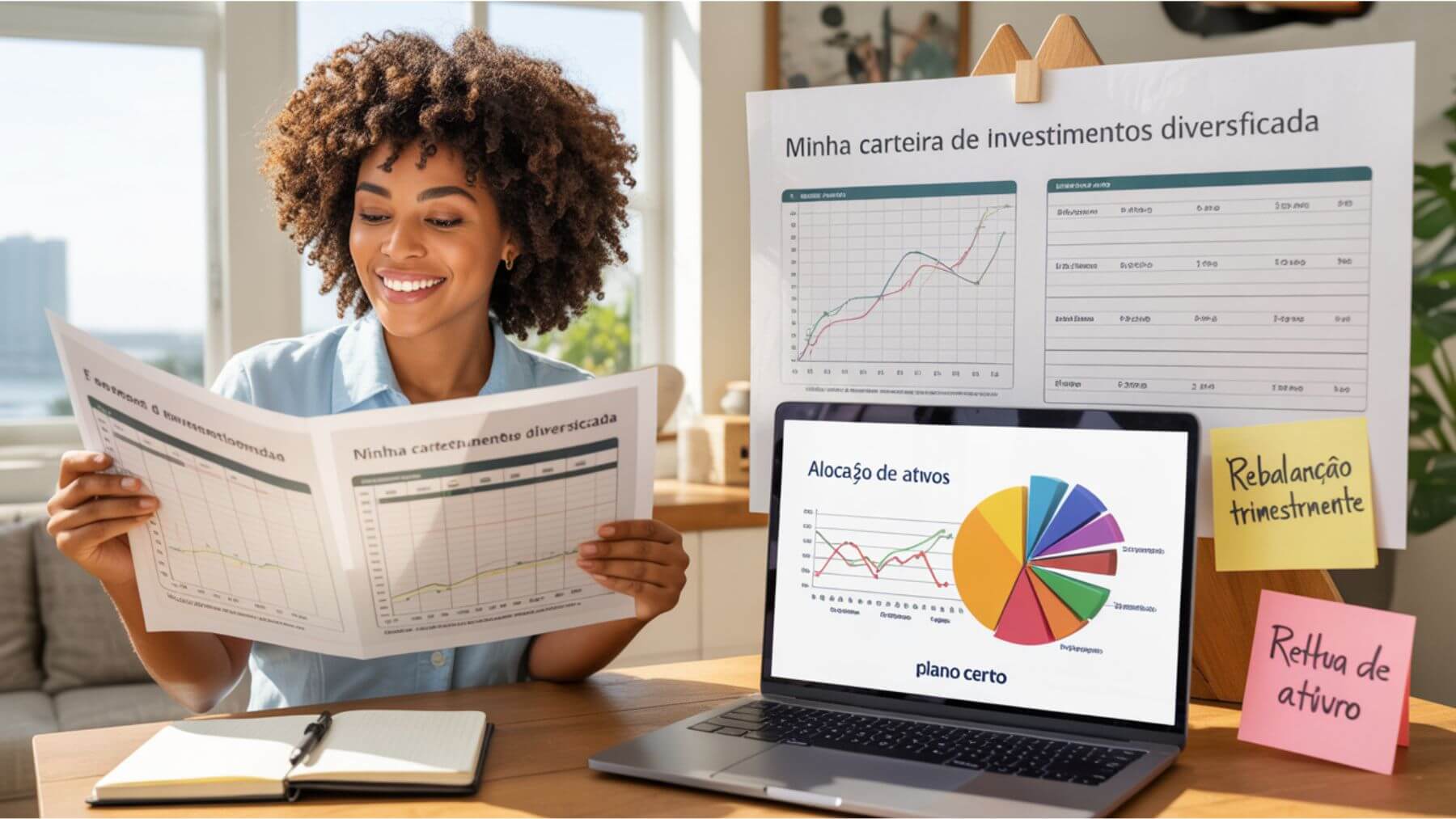 Carteira de investimentos diversificada